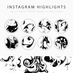 Instagram Highlight covers vector