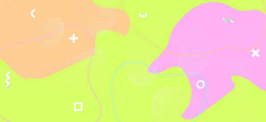 Fototapeta premium Multicolor Geometric Composition. Summer Wave 