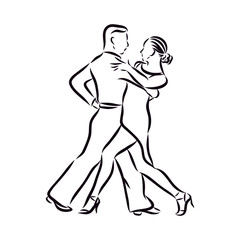 dancers tango sketch 