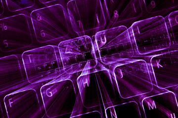 Digital abstract bits data stream, cyber pattern digital background.