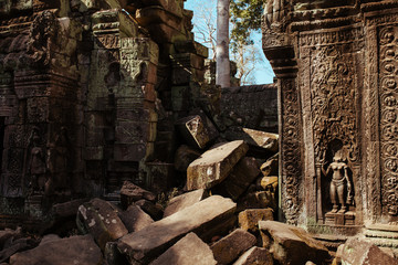 Angkor Wat Temple in Cambodia near Siem Reap city in Asia