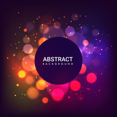Naklejka premium Colorful defocused bokeh background.