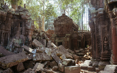 Angkor Wat Temple in Cambodia near Siem Reap city in Asia