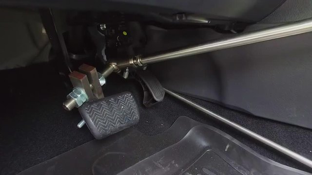 Car for disabled people. Hand operated vehicles for disabled people. Hand control driving adaptive equipment