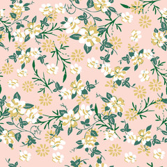 Fashionable pattern in small flowers - 299536742