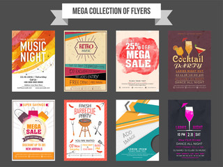 Mega collection of different flyers.