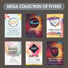 Mega collection of Music Party flyers.