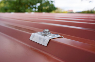 Roofing is attached with domes