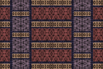 Brown pattern of an ethnic fabric