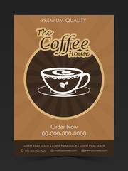 Coffee House Template, Banner or Flyer design.