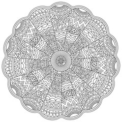 Fototapeta premium Detailed Floral Mandala design.