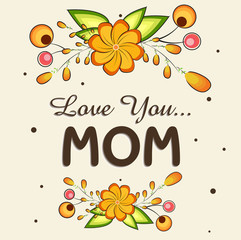 Happy Mother's Day celebration background.