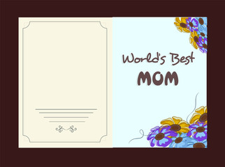 Greeting Card for Happy Mother's Day.