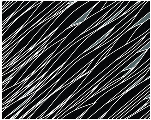 Fototapeta premium Digital image with a psychedelic stripes Wave design black and white. Optical art background. Texture with wavy, curves lines. Vector illustration 7