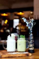 Milkshake and smoothie