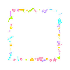 Sprinkles grainy. Cupcake dessert bakery confetti