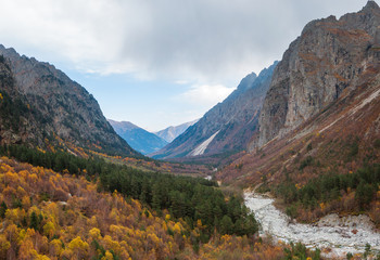 Fototapeta na wymiar mountains of the Caucasus.
