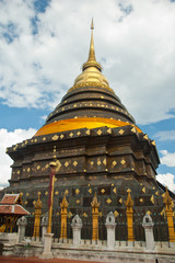 Obraz premium Pagoda, Wat Phra That, Lampang, Luang Lampang, Thailand