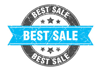 best sale round stamp with turquoise ribbon. best sale