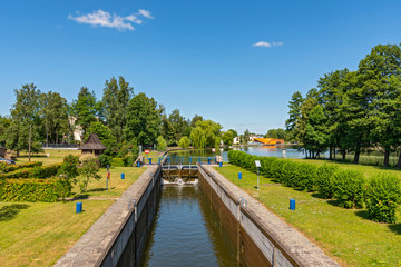 The Augustow Canal, a navigable canal connecting the Vistula and Neman rivers, Poland.