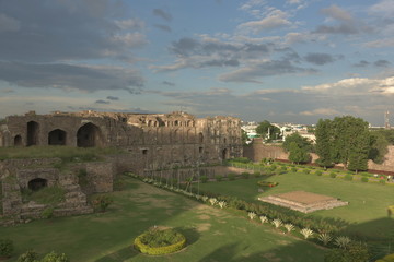 Fototapeta na wymiar Golconda fort, Hyderabad, Telangana, India
