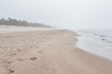 Baltic sea beach in Palanga