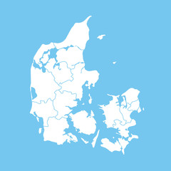 map of Denmark