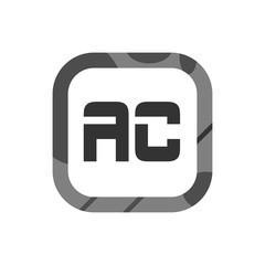 Initial Letter Logo AC Template Vector Design
