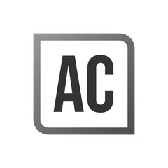 Initial Letter Logo AC Template Vector Design
