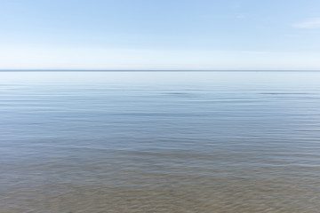 Calm and blue Baltic sea.