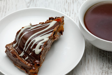 Homemade Chocolate Cake with Chocolate Icing
