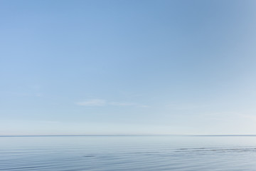 Calm and blue Baltic sea.