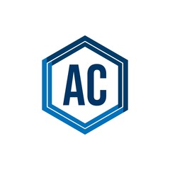 Initial Letter Logo AC Template Vector Design