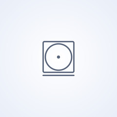 Gentle spin and low temperature drying, vector best gray line icon