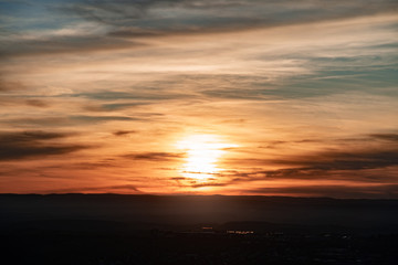 Fototapeta premium Sonnenuntergang und Abendrot