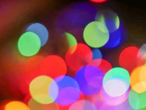 The bokeh blur background image from a blurred light.
