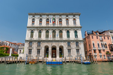 Ca' Corner, (Palazzo Corner della Ca' Granda ), Grand Canal, San Marco, Venice, Italy. - obrazy, fototapety, plakaty