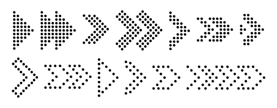 Arrow pointer icon. Arrow vector icon pointer set. Arrow vector next pointer