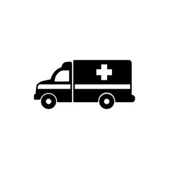 ambulance icon  trendy flat design