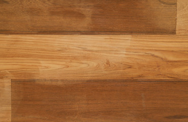 Closeup of designed brown teak wooden wall. A natural background and template. 