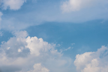 Beautiful blue sky with clouds background