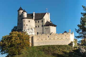 Fototapeta na wymiar View on medieval castle in Bobolice