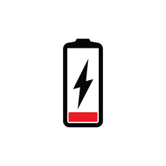 battery charger icon vector logo