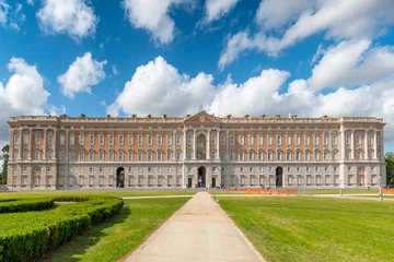 Photo sur Aluminium Naples Le Palais Royal de Caserte (Reggia di Caserta) une ancienne résidence royale à Caserte, dans le sud de l& 39 Italie.