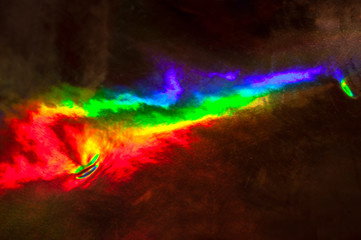 Obraz na płótnie Canvas leak rainbow light flare background