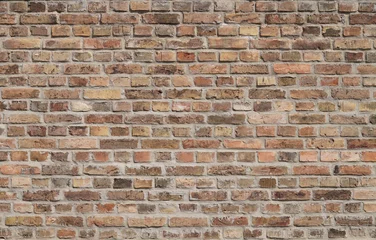 Foto op Plexiglas Bakstenen muur old bricks wall surface abstract pattern background. Background of old vintage brick wall