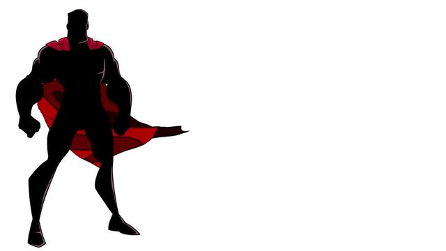 Superhero Standing Tall Silhouette
