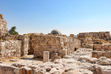 Obraz premium Umayyad Palace at the Amman Citadel Jordan
