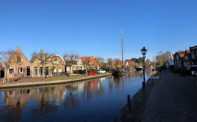 Canal in IJlst during autumn