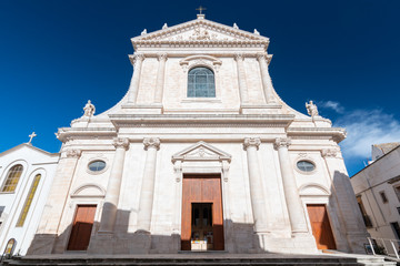 Fototapeta na wymiar Mother Church of St. George the Martyr in Locorotondo, Puglia, Italy.
